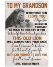 To My Grandson I Can Promise To Love You For The Rest Of Mine Gifts From Grandpa Vertical Poster