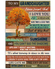 Never Forget That I Love You Quote Gift For Granddaughter From Grammie Vertical Poster