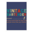 Define Of Vintage Bartender Gifts Peel & Stick Poster