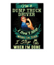 Dump Truck Driver Special Custom Design For Personalized Job Gift Peel & Stick Poster