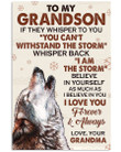 I Love You Forever And Always Gift For Grandson From Grandma Vertical Poster