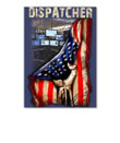 Dispatcher With America Flag Gift For Dispatcher Peel & Stick Poster