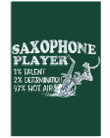 Saxophone Player Custom Design For Music Instrument Lovers Vertical Poster