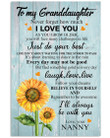 Never Forget That I Love You Gift For Granddaughter From Nany Vertical Poster