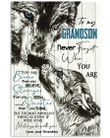 Never Forget Who You Are Gift For Grandson From Grandma Vertical Poster