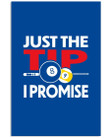Just The Tip I Promise Great Gift For Friends Who Loves Billard Vertical Poster