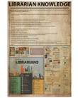 Librarian Knowledge Custom Design Gift For Librarian Vertical Poster