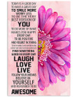 Find Something Good In Every Day Lovely Flower Message Vertical Poster