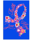 Faith Hope Love Breast Cancer Awareness Custom Design Vertical Poster
