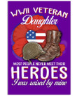 Hero Wwii Veteran's Daughter I Was Raised By Mine Vertical Poster