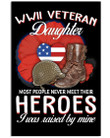 Hero Wwii Veteran's Daughter I Was Raised By Mine Vertical Poster