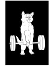 Cat Deadlift Trending For Weightlifting Lovers Vertical Poster