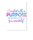 Created With A Purpose Paramedic Life Special Custom Design Peel & Stick Poster