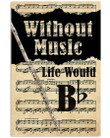 Flute Without Music Life Would Bb Trending For Music Instrument Lovers Vertical Poster