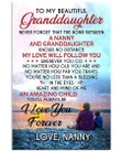 I Love You Forever Quote Gift For Granddaughter From Nanny Vertical Poster