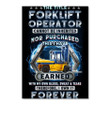The Title Forkflit Operator Cannot Be Inherited Nor Purchased Custom Peel & Stick Poster