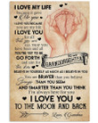 I Love My Life Because It Gave Me You Gifts Vertical Poster
