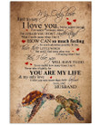 Turtles Love Message To My Only Love Trending For Family Vertical Poster