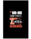 If Mom-mom Can't Fix It We're All Screwed Personalized Name Gifts Vertical Poster