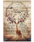 You Are The One Lovely Message Gifts For Husband Vertical Poster