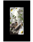 Cute Koala Playing With Butterfly Custom Design Vertical Poster