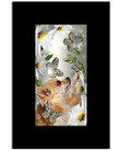 Chihuahua Daisy And Butterfly Cute Gifts For Dog Lovers Vertical Poster