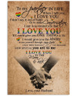 To My Partner In Life I Love You To The Moon And Back Gifts From Husband Vertical Poster