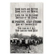 Be Positive Stay Strong Giving People Cow Vertical Poster