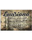 Louisiana Your Heart Remains Trending For Personalized Nation Gift Horizontal Poster
