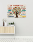In This Office We Are Helpful We Achieve Goals Gift For Librarian Horizontal Poster