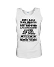 A Crazy Daughter Of The December Best Dad Ever Trending For Birthday Gift Unisex Tank Top