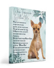 An Angel Came Called My Name Matte Canvas Tan Chihuahua Matte Canvas