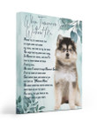 An Angel Came Called My Name Matte Canvas Puppy Pomsky Matte Canvas