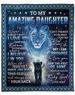 Lion Mom To Daughter Love You For The Rest Of Mine Sherpa Fleece Blanket Sherpa Blanket