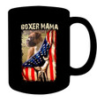 Boxer Mama With Us Flag Gift For Boxers Lovers Mug