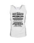 A Lucky Daughter Of A December Freaking Awesome Daddy Birthday Gift Unisex Tank Top