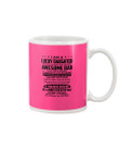A Lucky Daughter Of A December Freaking Awesome Daddy Birthday Gift Mug