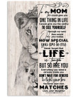 Daughter Gift For Mom With Meaningful Words How Special You're To Me Vertical Poster