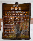 Love You To The Moon Deer Husband Gift For Wife Sherpa Blanket
