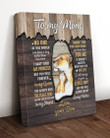 Thank You For Everything Lion Son Gift For Mama Matte Canvas