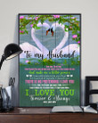 Wife Gift For Husband Swans The Day I Met You Vertical Poster