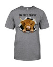 Six Feet People Gfit For Highland Cattle Lovers Guys Tee