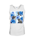 With Purple Flowers Gift For Beer Lovers Unisex Tank Top