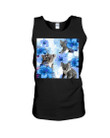 With Purple Flowers Gift For Beer Lovers Unisex Tank Top