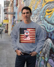 With Us Flag Gift For Pig Lovers Sweatshirt