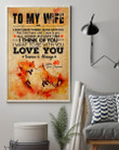 I Want To Be With You Great Gift For Wife From Husband Vertical Poster
