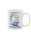 Gift For Grandpa Butterflies Feather He's My Angel Mug