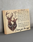 Love You More Than Any Distance Deer Gift For Darling Matte Canvas