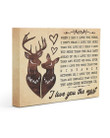 Love You More Than Any Distance Deer Gift For Darling Matte Canvas