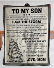 Mom Gift For Son Just Go Forth And Aim For The Sky Sherpa Fleece Blanket Sherpa Blanket